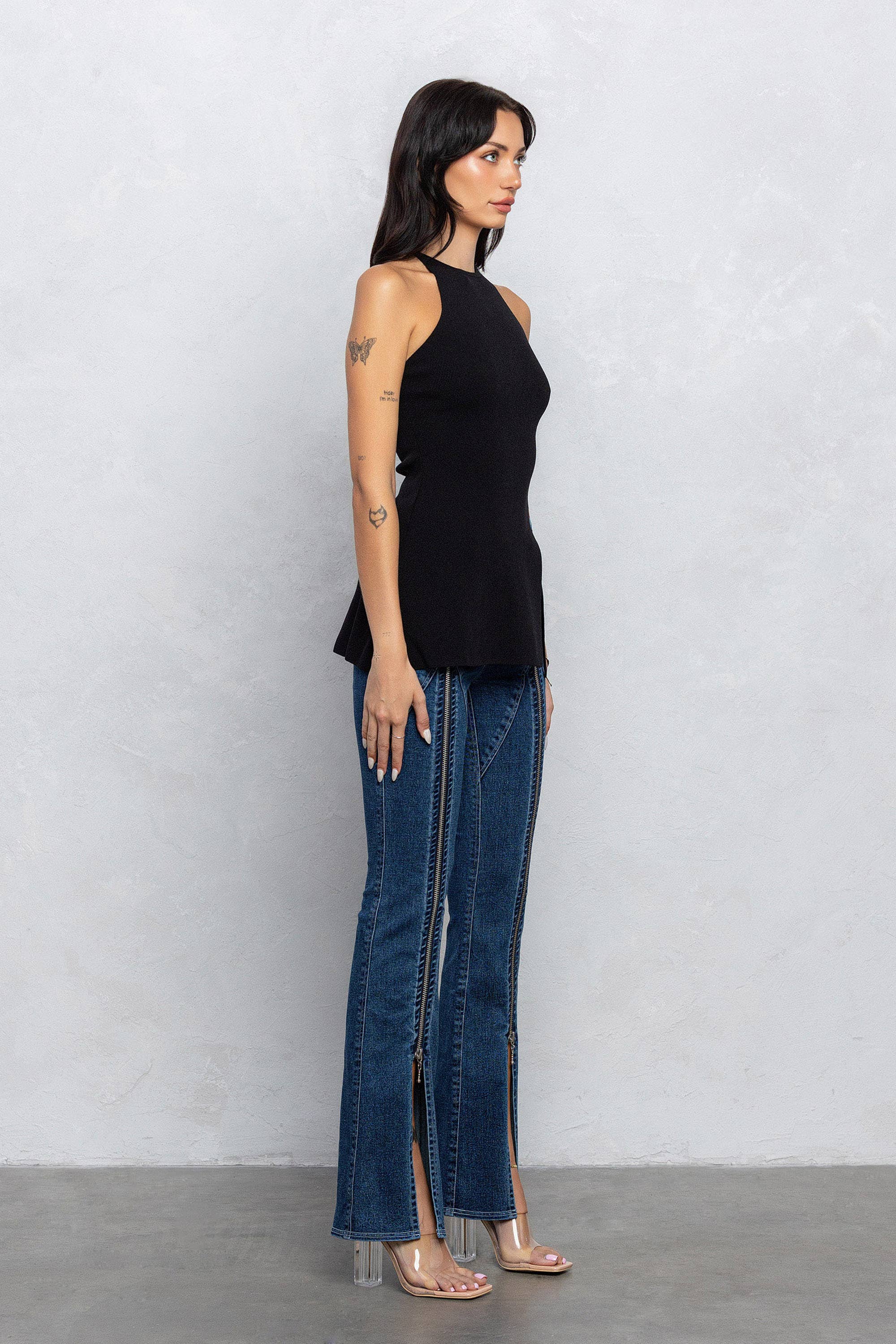 Ryan Knit Halter Tank Top