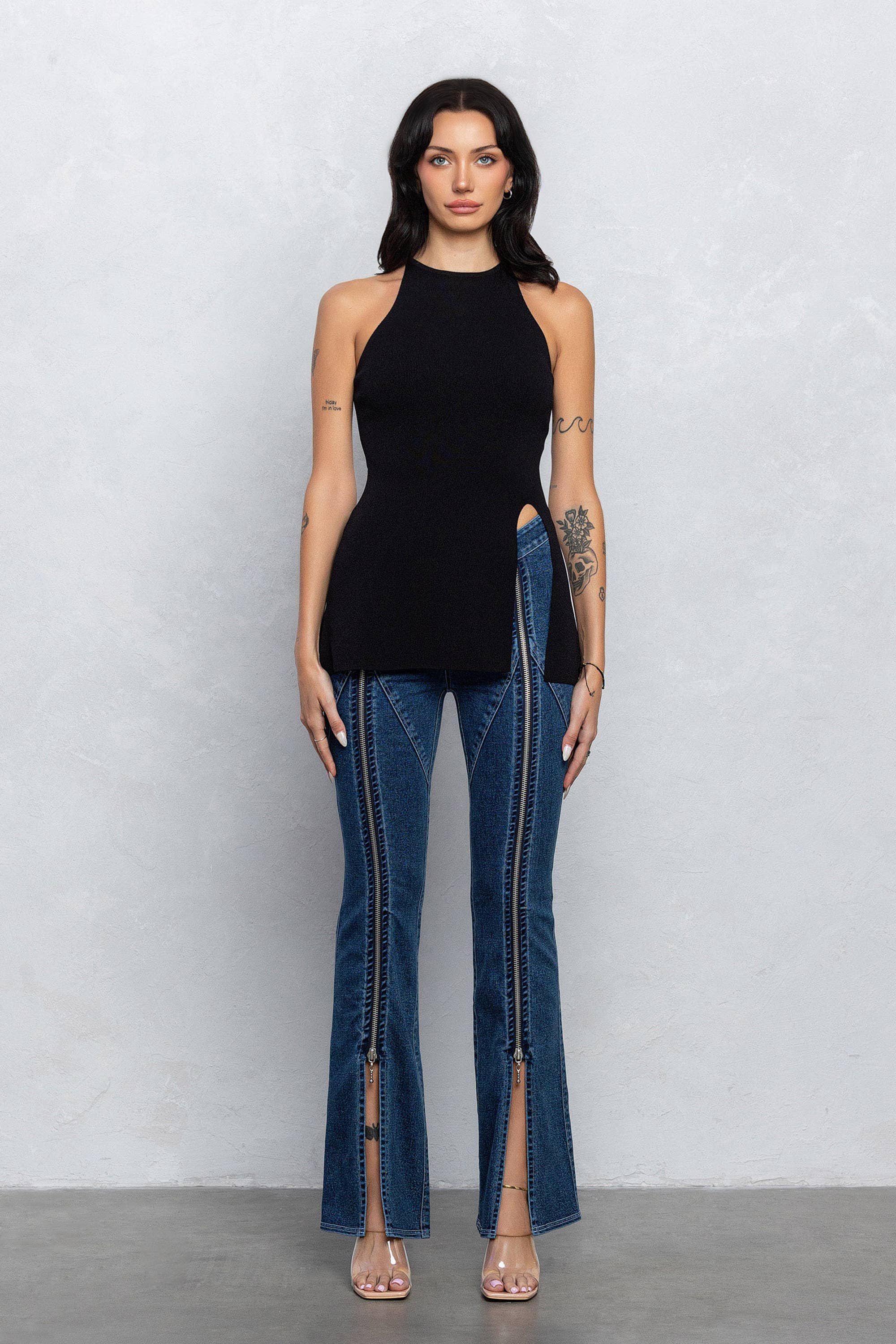 Ryan Knit Halter Tank Top