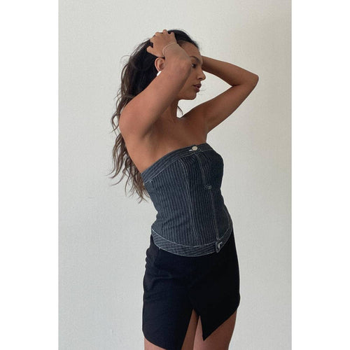 Drea Denim Tube Top