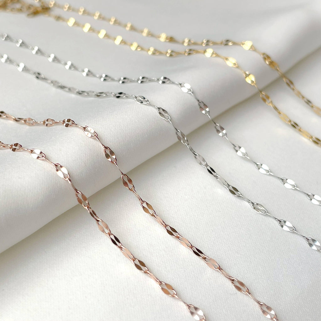 Mirror Chain Necklace - Tarnish-free Sequin Choker