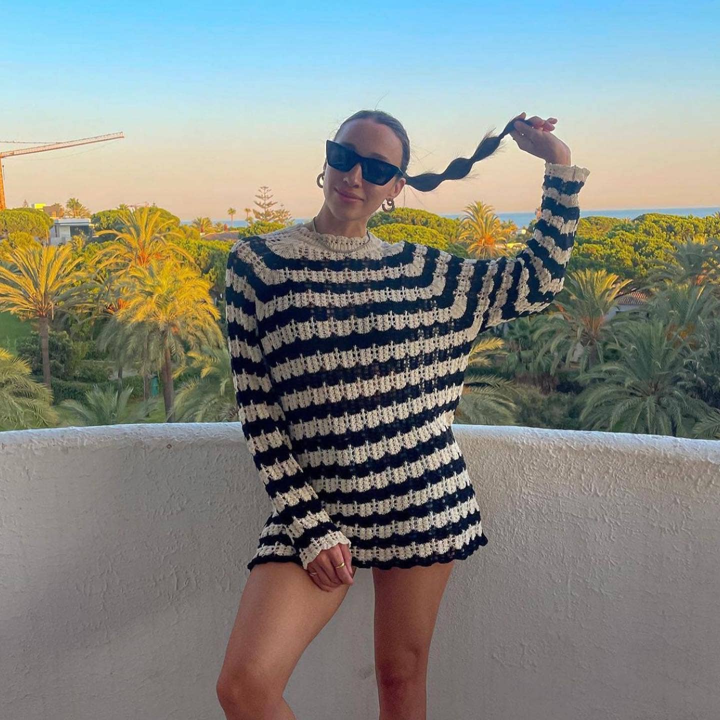 Mel Striped Knit Dress