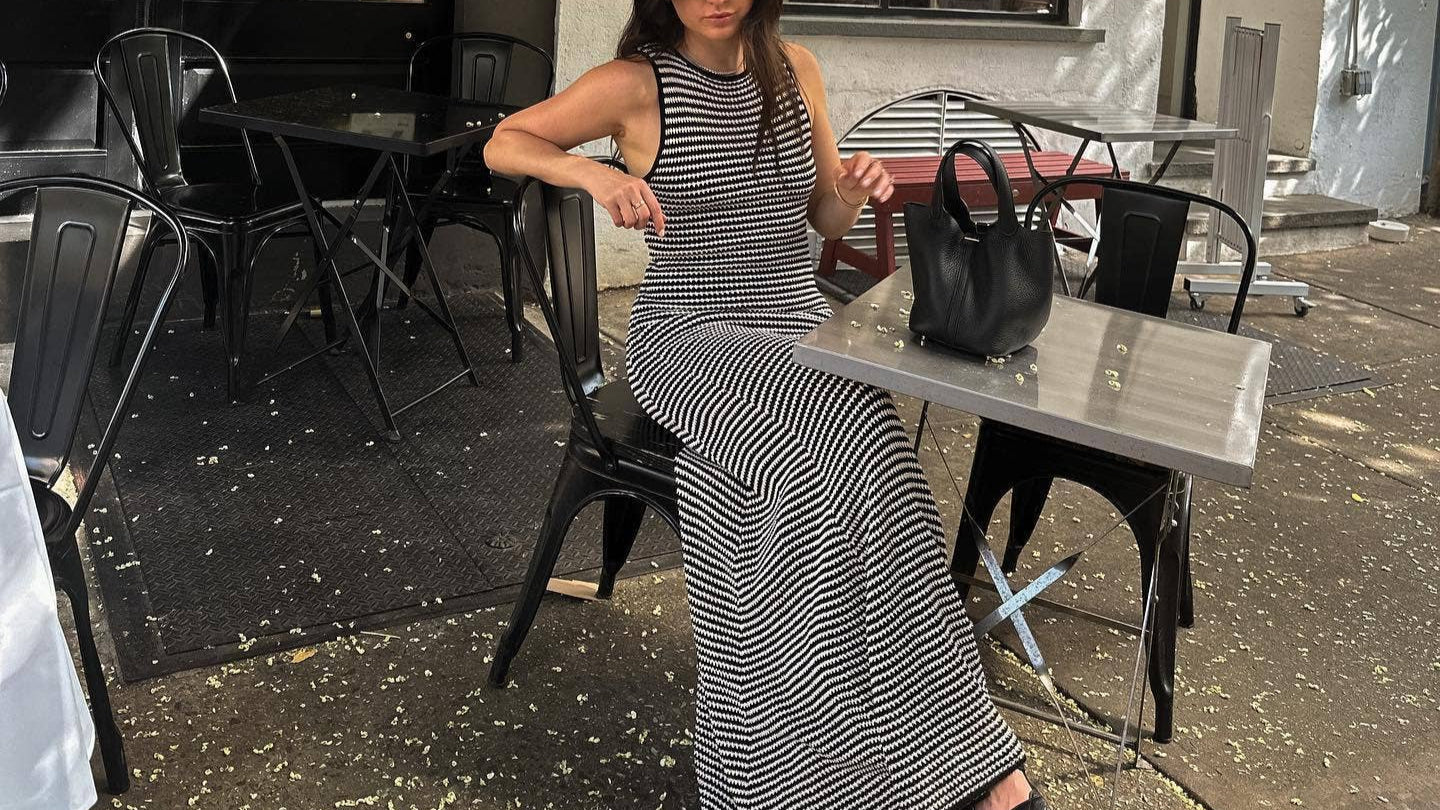 Briella Striped Knit Maxi Dress