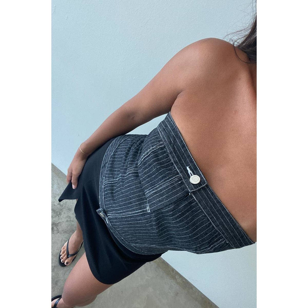 Drea Denim Tube Top