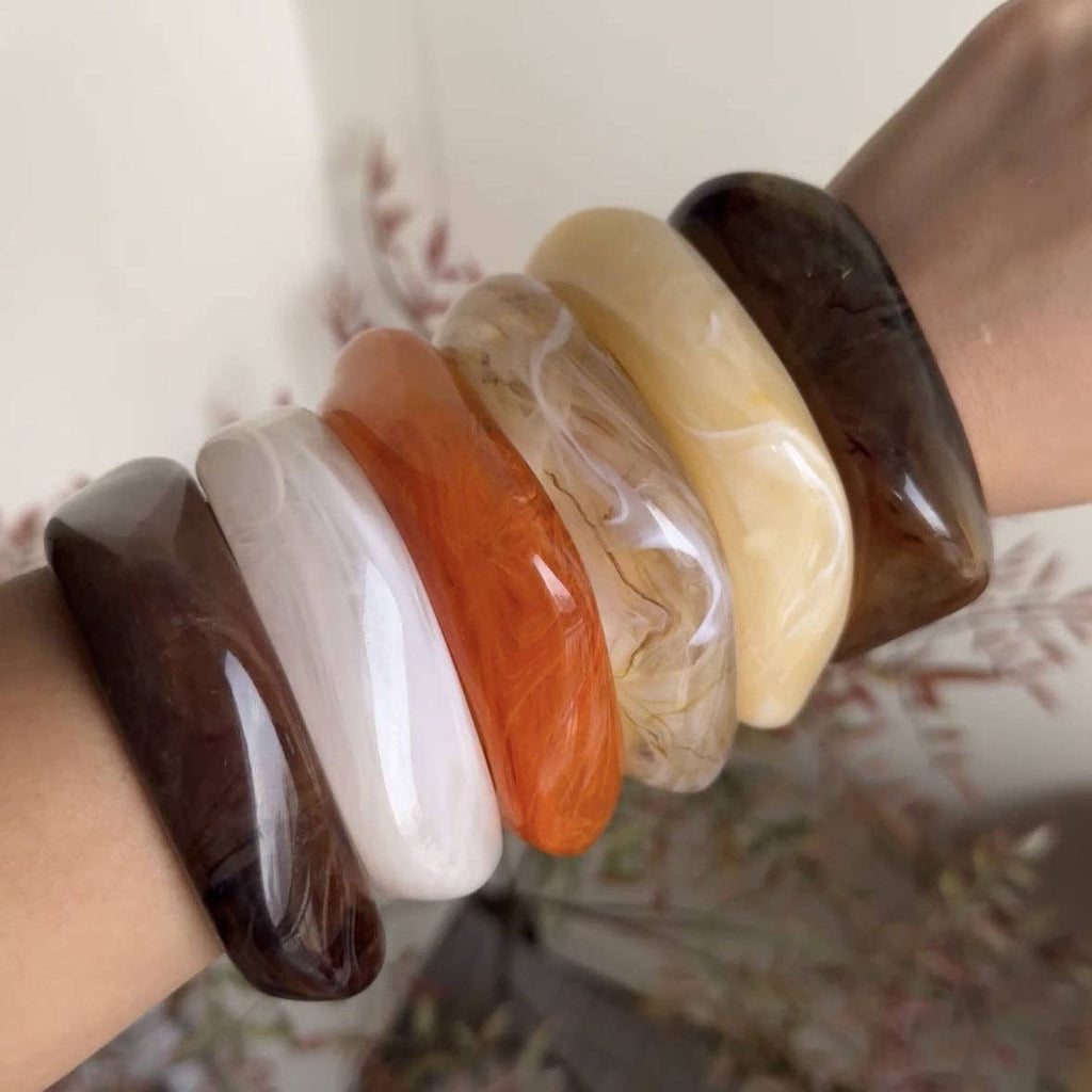 Jada Acrylic Resin Bangle Bracelets