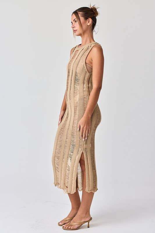 Lillian Ladder Knit Dress