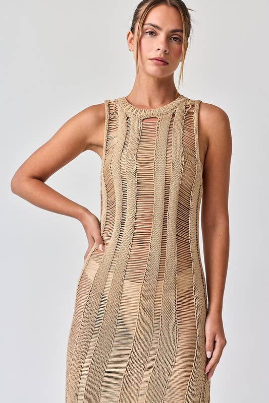 Lillian Ladder Knit Dress