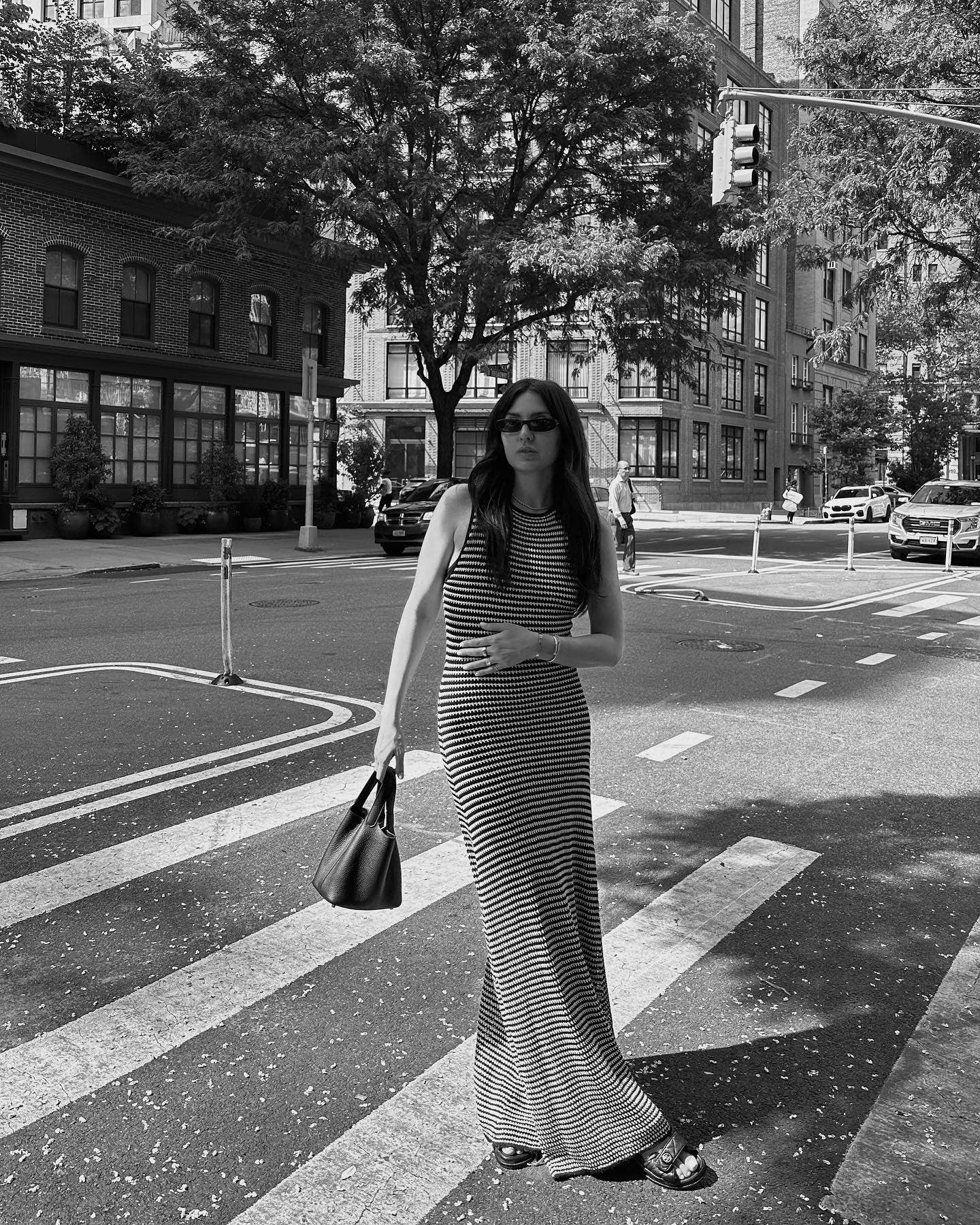 Briella Striped Knit Maxi Dress