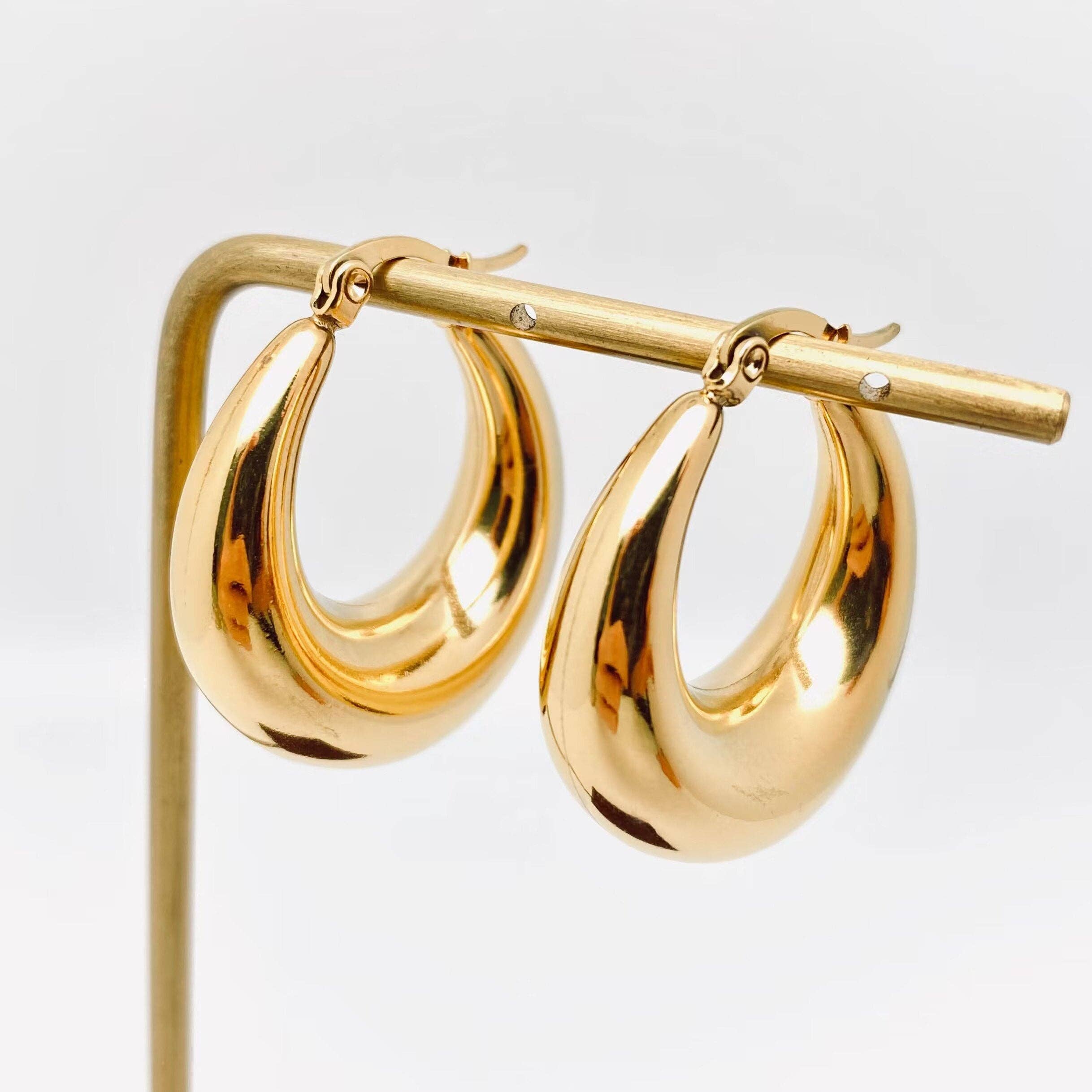 Maya Gold Hoops
