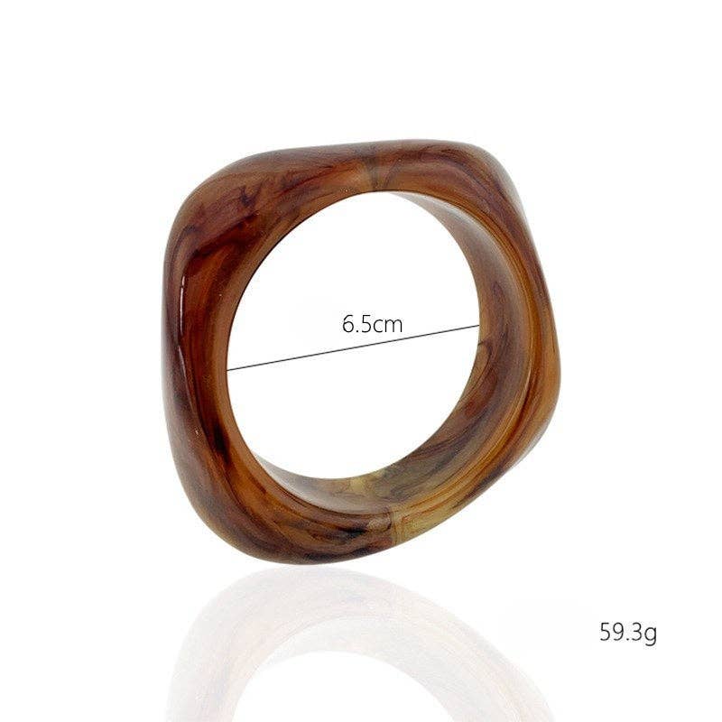 Jada Acrylic Resin Bangle Bracelets