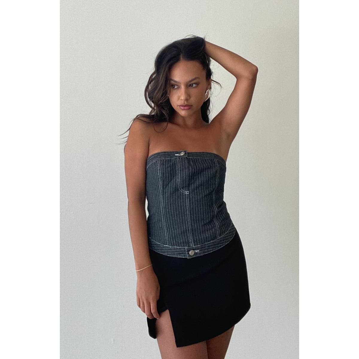 Drea Denim Tube Top