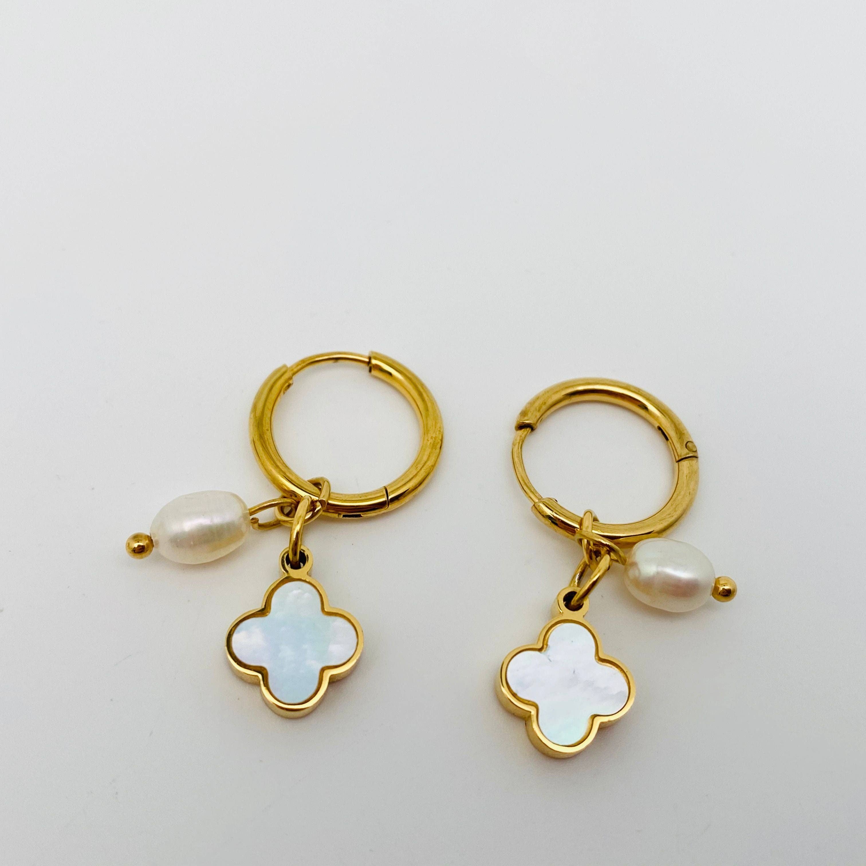 Van Pearl Dangle Earrings