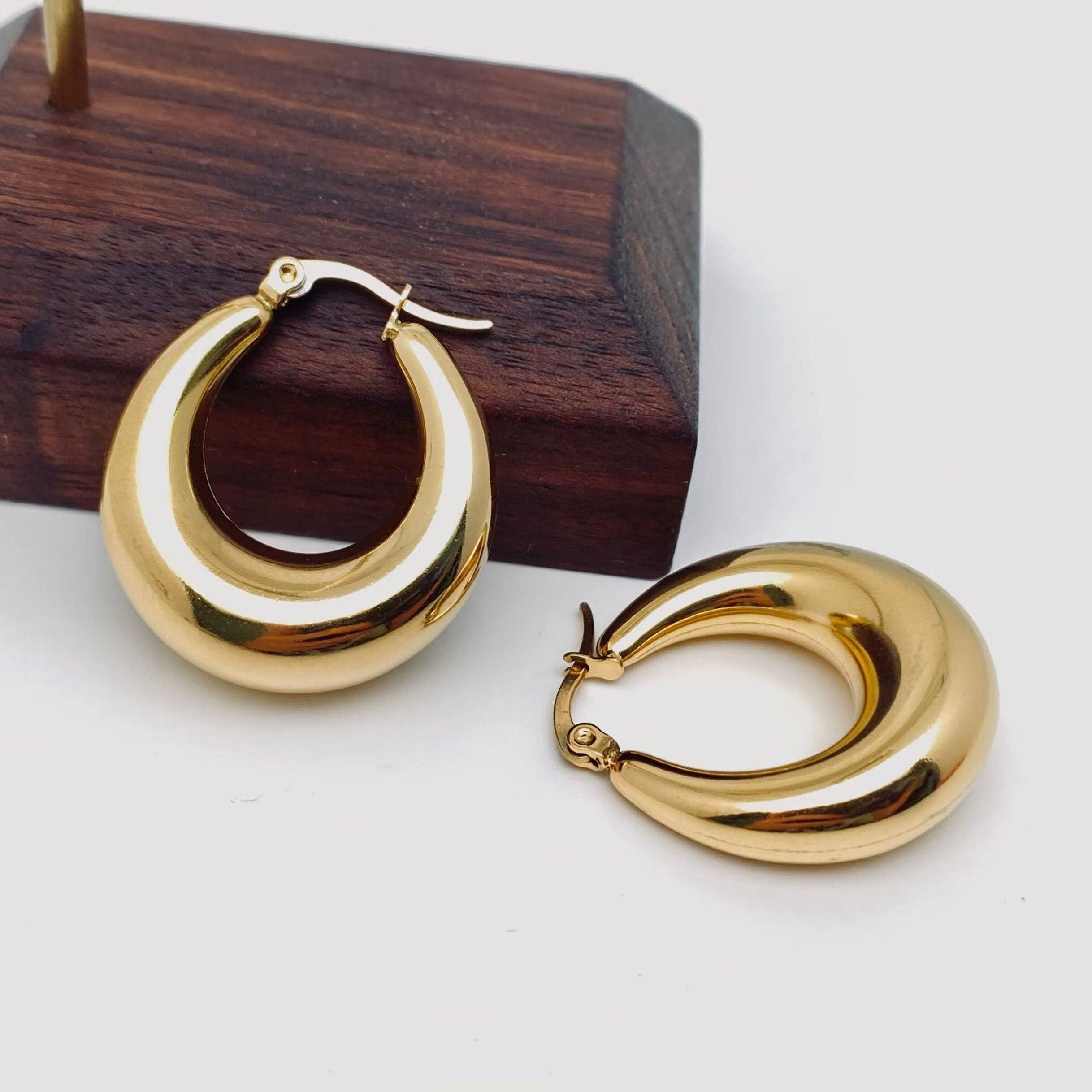 Maya Gold Hoops
