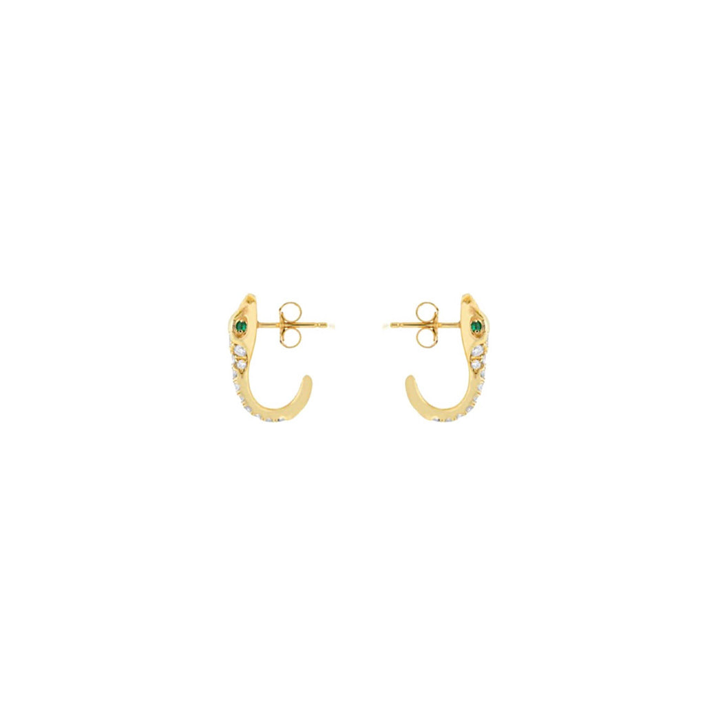 Snake Huggies Hoops Stud