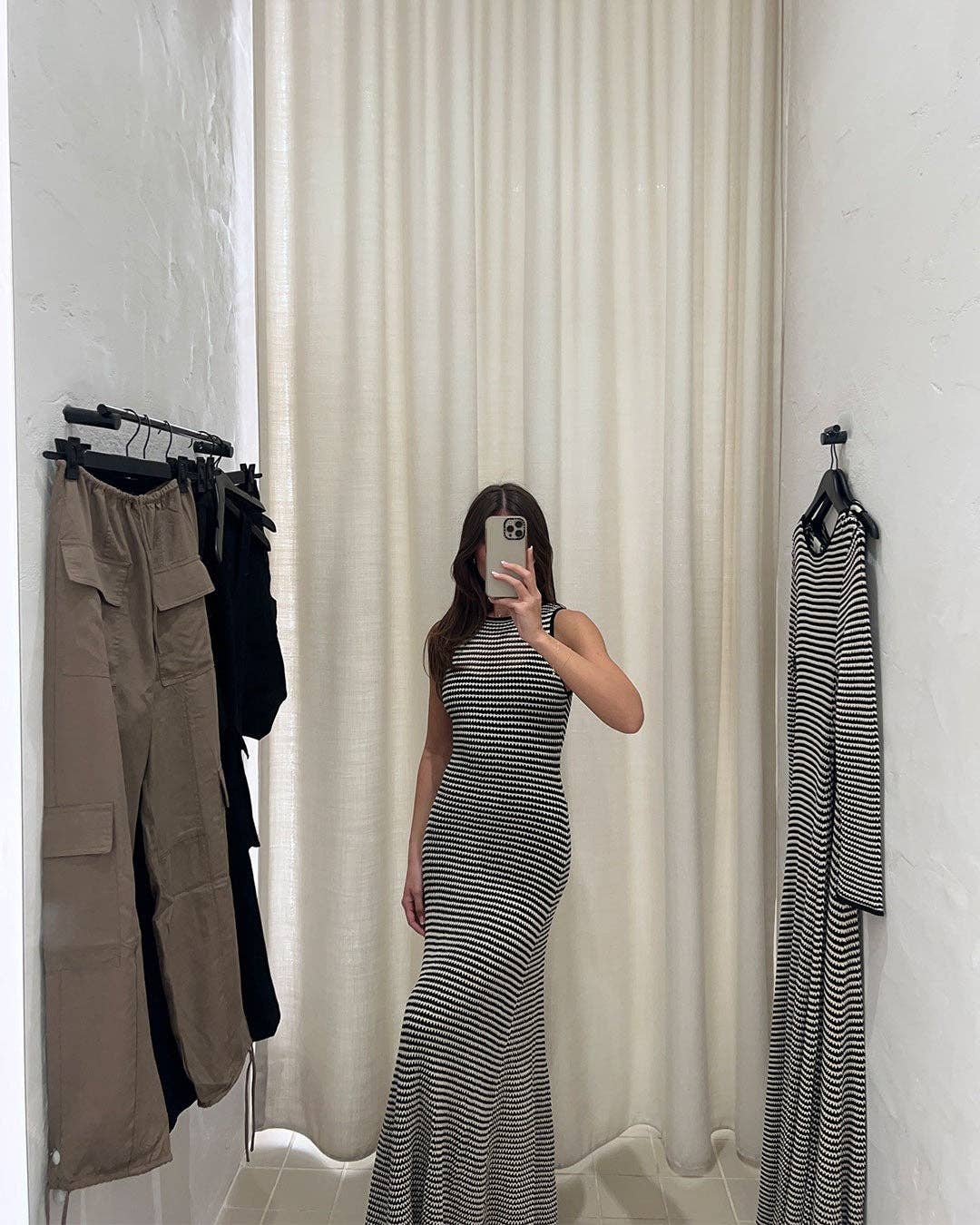 Briella Striped Knit Maxi Dress