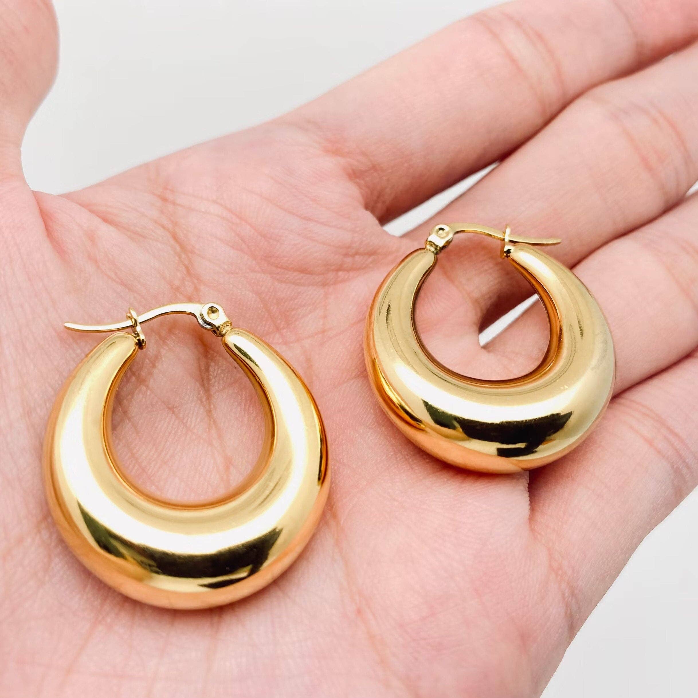 Maya Gold Hoops