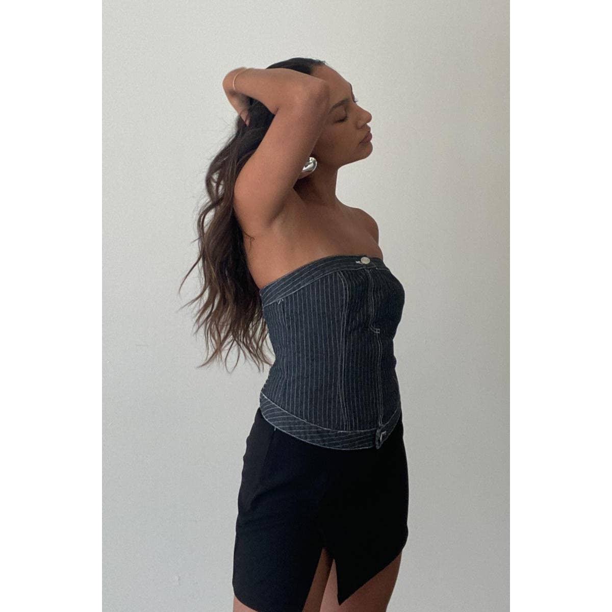 Drea Denim Tube Top