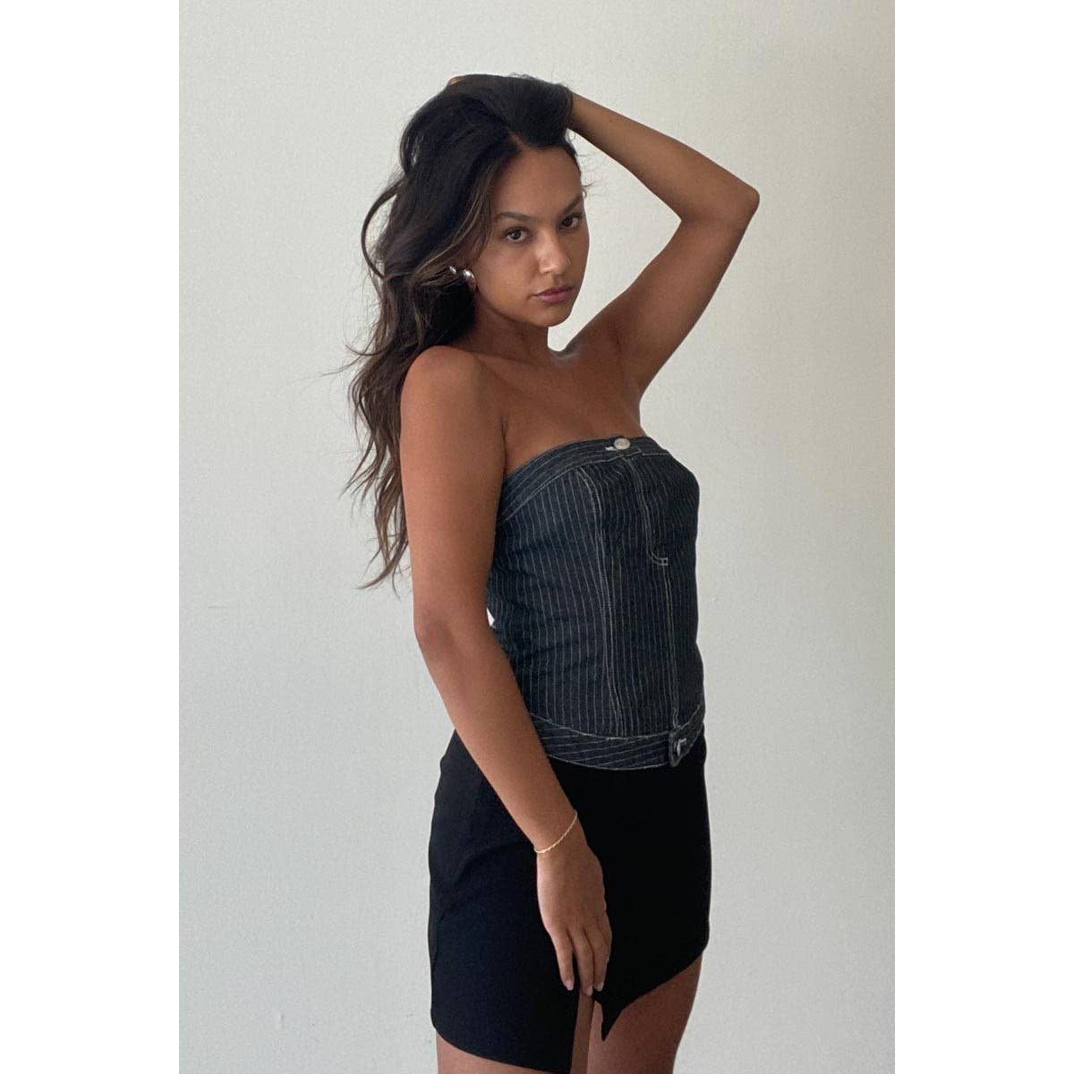 Drea Denim Tube Top