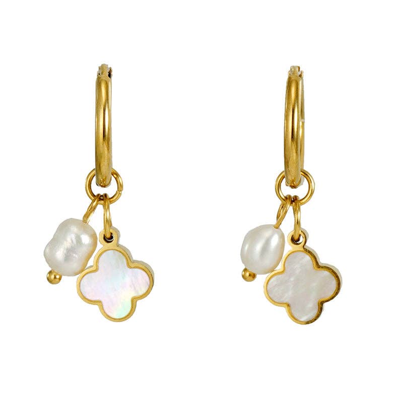 Van Pearl Dangle Earrings