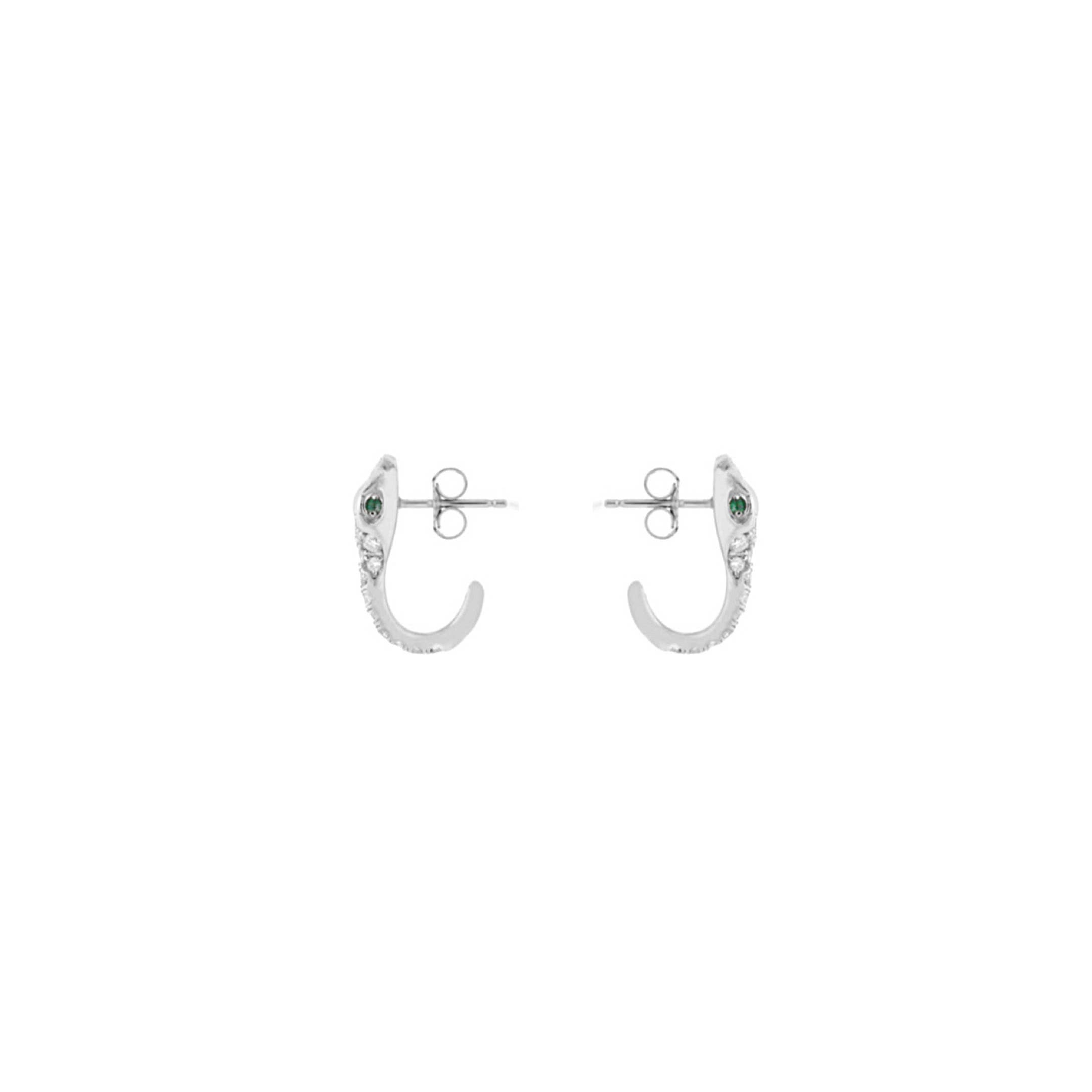 Snake Huggies Hoops Stud