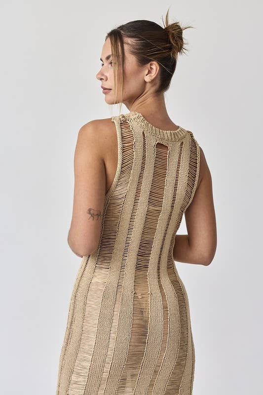 Lillian Ladder Knit Dress