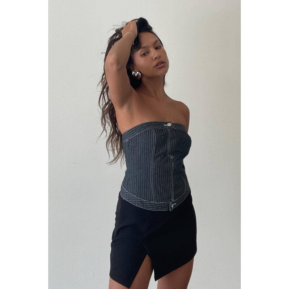 Drea Denim Tube Top